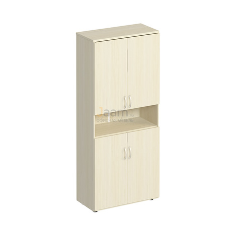 Мебель для персонала Офисный шкаф для документов закрытый 4-дверный с нишей К 374