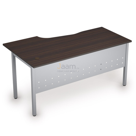 Мебель для персонала Стол криволинейный на металлических опорах правый 2МК.121