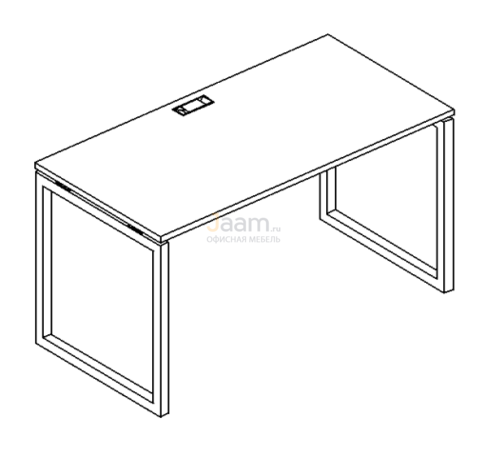 Мебель для персонала Стол письменный на металлокаркасе QUATTRO Б4 001 БП