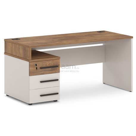 Мебель для персонала Стол с опорной тумбой левый T-23л