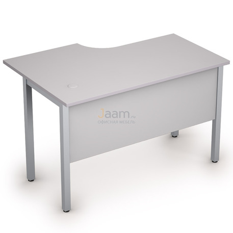 Мебель для персонала Стол криволинейный на металлических опорах правый 2МД.144