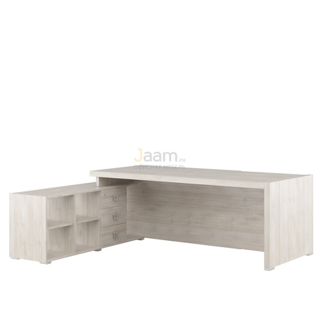 Кабинет руководителя Стол на опорной тумбе левый SOL297114