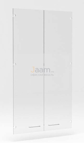 Мебель для персонала Двери средние стеклянные - комплект 2 шт P-021