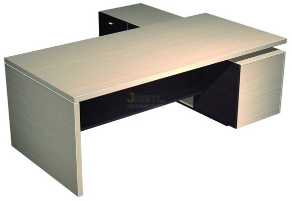 Кабинет руководителя Стол руководителя с лотком экраном и с опорной тумбой левой ESP138