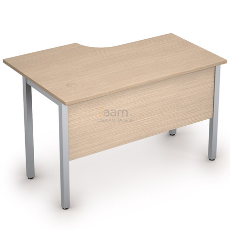 Мебель для персонала Стол криволинейный на металлических опорах правый 2МД.144