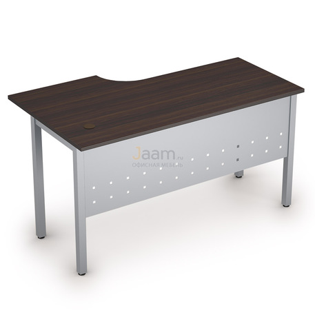 Мебель для персонала Стол криволинейный на металлических опорах правый 2МК.145