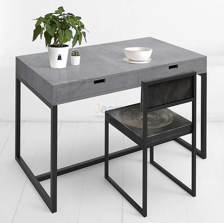 Мебель для персонала Стол рабочий METALFRAME с ящиком МИКРОЦЕМЕНТ