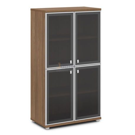 Мебель для персонала Шкаф стеклом в алюминиевом профиле V-669