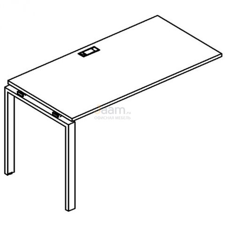 Мебель для персонала Секция стола рабочей станции на металлокаркасе UNO Б1 014-1 БП