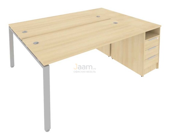 Мебель для персонала Рабочая станция с опорной тумбой Б.РС-СТП-2.4