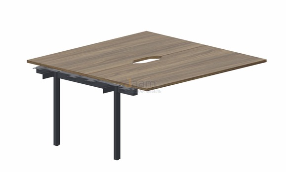 Мебель для персонала Составной стол на 2 рабочих места PEN2TPV168 - (2 эргономичных выреза) приставной элемент