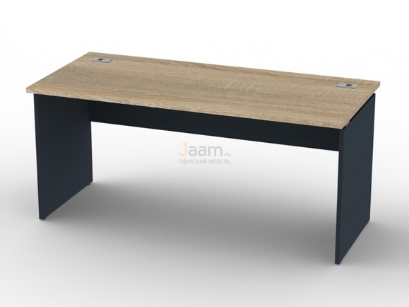 Мебель для персонала Стол письменный с 2-мя заглушками кабель-канала I-24