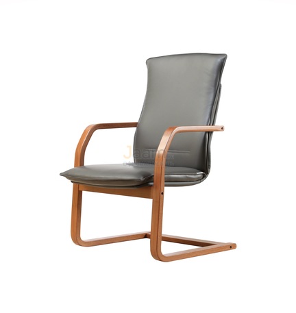 Кресло Берлин/В Кожа нестандартная/база дерево