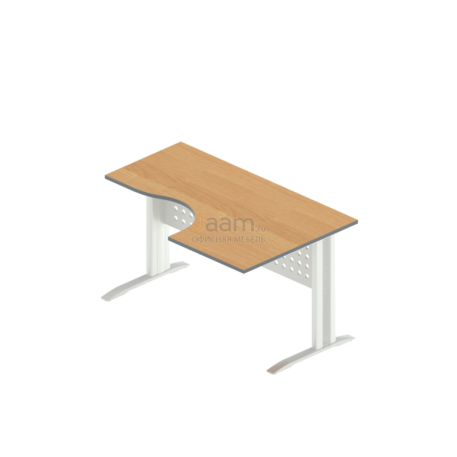 Мебель для персонала Стол интеграл на металлокаркасе правый АМК-33 R,ОА-01/1400