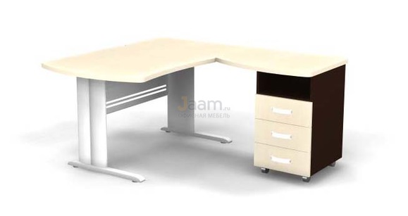 Мебель для персонала Угловое рабочее место на L-обр. каркасе правое B172/1