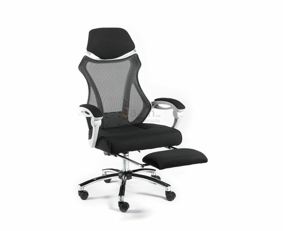 Кресло H-007 А black (white plastic)