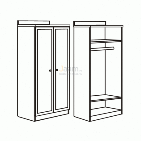 Мебель для гостиниц Гардероб с воротником R6805V