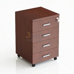 Кабинет руководителя Офисная тумба подкатная 4-х секционная с центральным замком 209