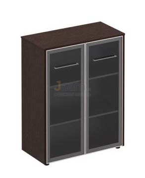 Кабинет руководителя Офисный шкаф для документов средний стекл.двери