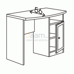 Мебель для гостиниц Стол с тумбой правой R6103