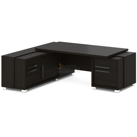 Кабинет руководителя Стол руководителя с греденцией и тумбой L-118пр/л