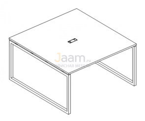 Стол для переговоров Стол для переговоров на металлокаркасе QUATTRO Б4 134 БП