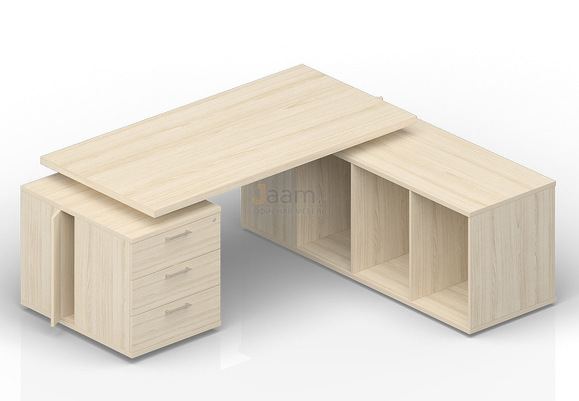 Кабинет руководителя Стол на 2-х опорных тумбах правый NR180T3TSD