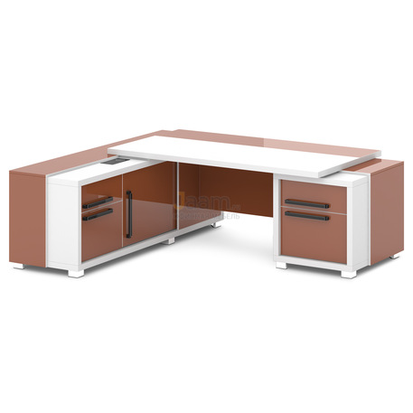Кабинет руководителя Стол с тумбой и греденцией L-18пр/л