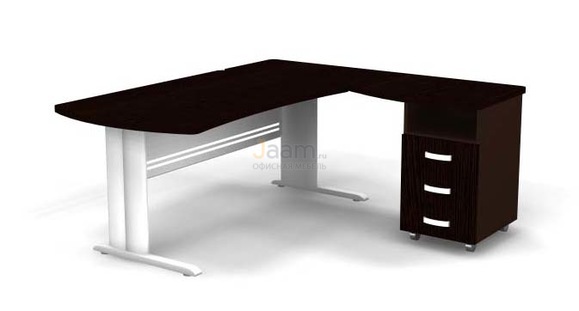 Мебель для персонала Угловое рабочее место на L-обр. каркасе правое B178/1