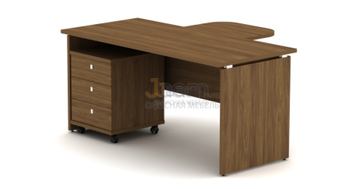 Мебель для персонала Стол с тумбой и приставкой