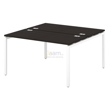 Мебель для персонала Стол-тандем на металлокаркасе S-48