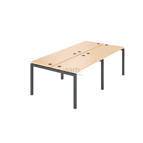 Мебель для персонала Бенч двойной на 4 рабочих места АМБ-002.60-4