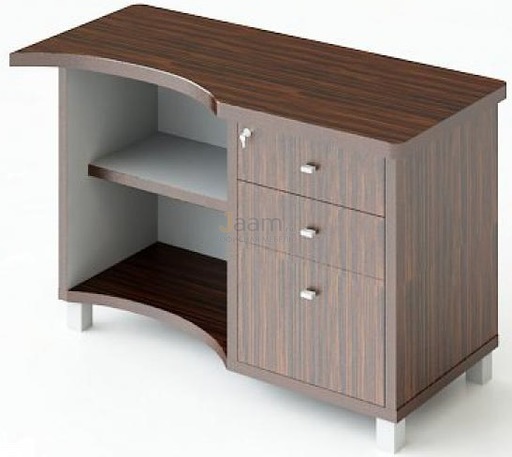 Кабинет руководителя Офисная тумба 3-х секционная приставная с открытыми полками 206/1 прав./лев.
