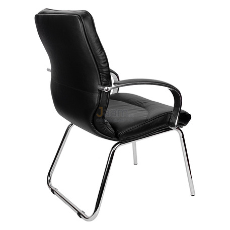 Кресло LEEDS CHROME D кожа+кож.зам.