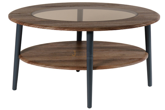Журнальный столик из дерева Эль со стеклом СЖС-01