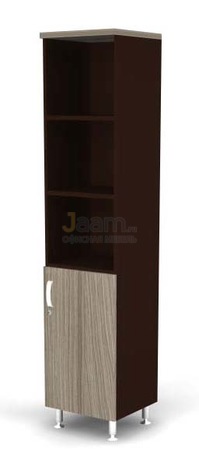 Мебель для персонала Стеллаж полуоткрытый 5-ур., глухая R-дверь BR81.0503