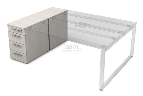 Мебель для персонала Офисная тумба приставная с ящиками 9ТП.002.1