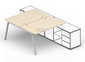 Мебель для персонала Составной стол для крепления к сервисным опорным тумбам (4 громмета) AR2TG168FU