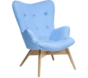 Офисный стул Крылья Ангела голубое