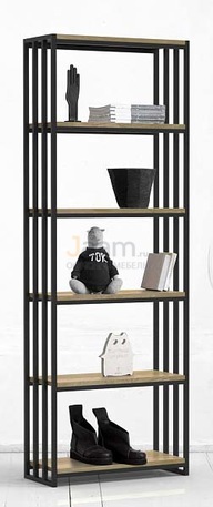 Мебель для персонала Стеллаж низкий с верт.орг. METALFRAME OAK 3