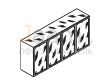 Кабинет руководителя Шкаф низкий 4 двери GALA ELCRE027 BLACK