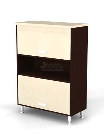 Мебель для персонала Шкаф открытый, 2 глухие лифт-двери BR81.0366