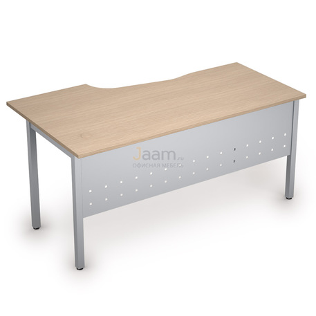 Мебель для персонала Стол криволинейный на металлических опорах правый 2МК.121