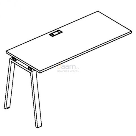 Мебель для персонала Секция стола рабочей станции на металлокаркасе TRE Б3 003-1 БП