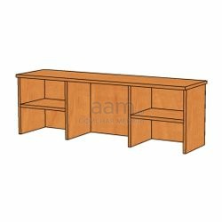 Мебель для персонала Полка настольная с задней стенкой ПФ006