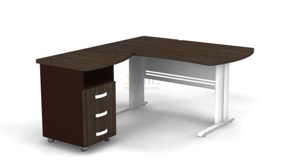 Мебель для персонала Угловое рабочее место на L-обр. каркасе левое B175/1