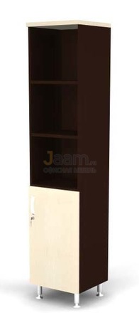 Мебель для персонала Стеллаж полуоткрытый 5-ур., глухая R-дверь BR81.0503