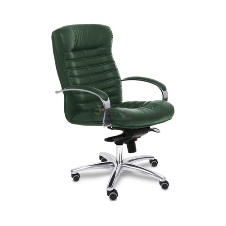 Кресло ORION CHROME B кожа+кож.зам.