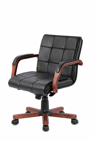 Кресло Верона/Д кожа LUX нестандарт/база дерево