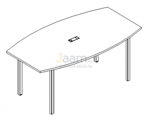 Стол для переговоров Стол для переговоров на металлокаркасе DUE Б2 113 БП